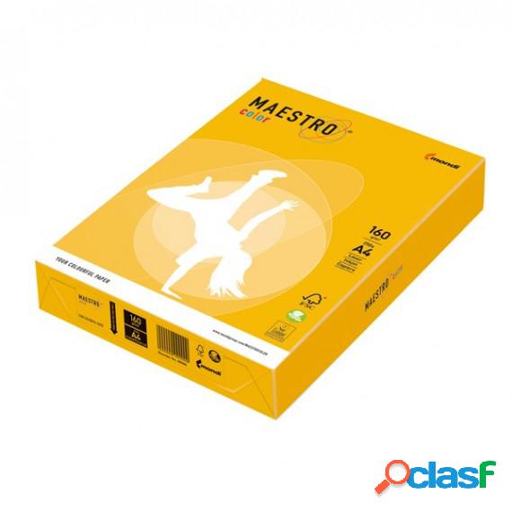 Carta Maestro Color - A4 - 160 gr - giallo forte IG50 -