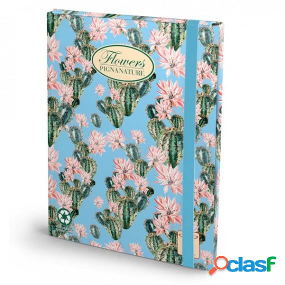 Cartella progetti Nature Flowers - 26x34cm - dorso 3cm - con