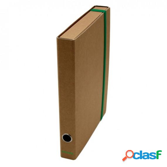 Cartella progetto con elastico - cartone FSC - dorso 4 cm -