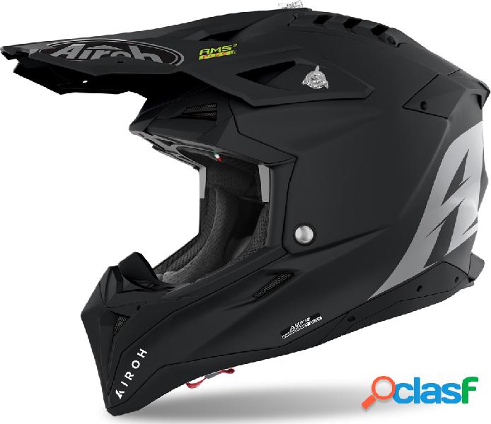 Casco cross Airoh Aviator 3 Color in carbonio Nero Opaco