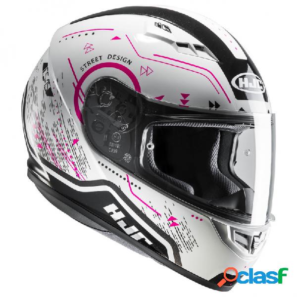 Casco integrale HJC CS-15 SAFA MC8 Bianco Nero Rosa