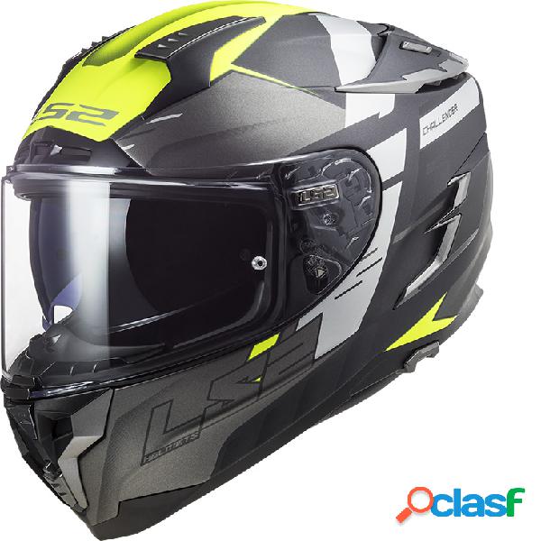 Casco integrale LS2 FF327 CHALLENGER ALLER in fibra Titantio