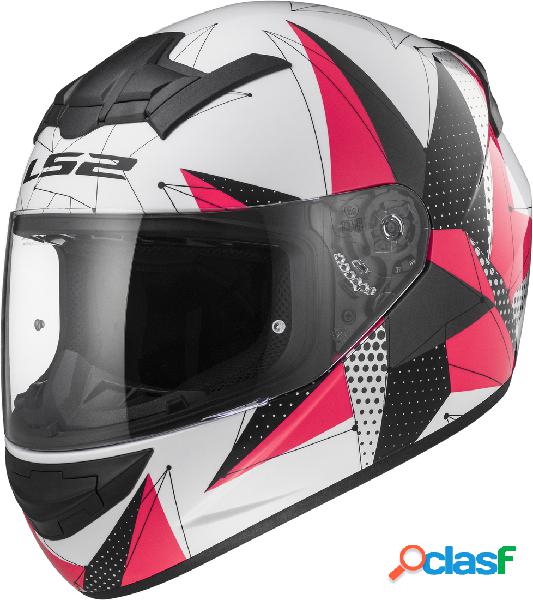 Casco integrale LS2 FF352 Rookie Brilliant Bianco Rosa