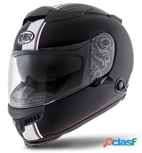 Casco integrale Premier Touran DS9 in fibra nero bianco