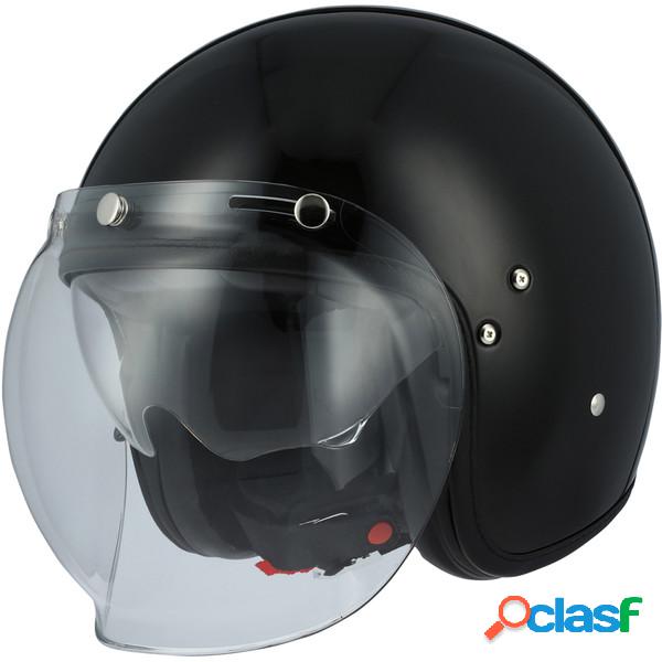 Casco jet Astone Helmets Vintage in fibra nero lucido