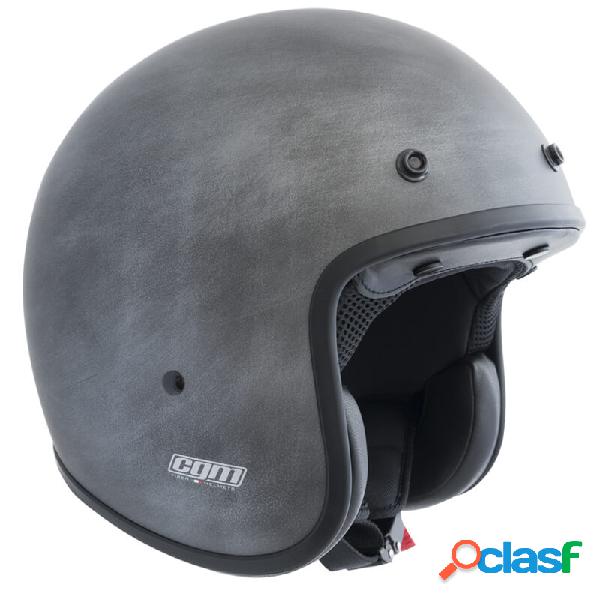 Casco jet CGM 170W CHALLENGE in fibra Grigio opaco