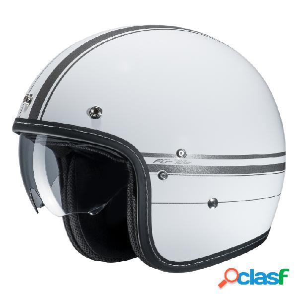 Casco jet HJC FG-70s LADON MC10 Bianco Nero