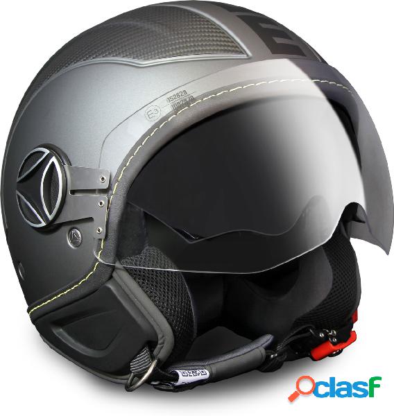 Casco jet Momo Design Avio Pro in fibra antracite carbonio