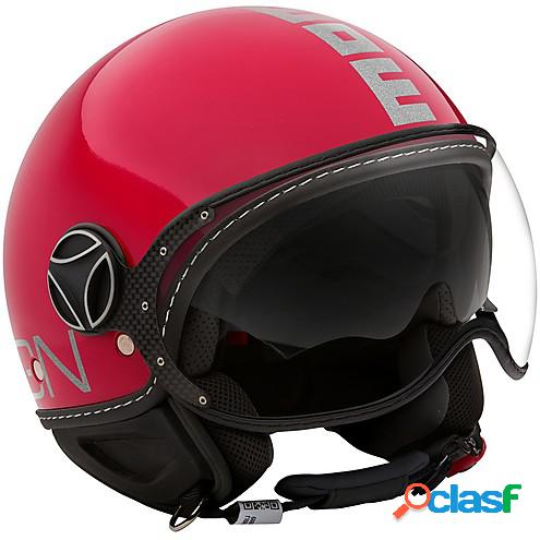 Casco jet Momo Design Fighter EVO Rosa Magenta Glitter