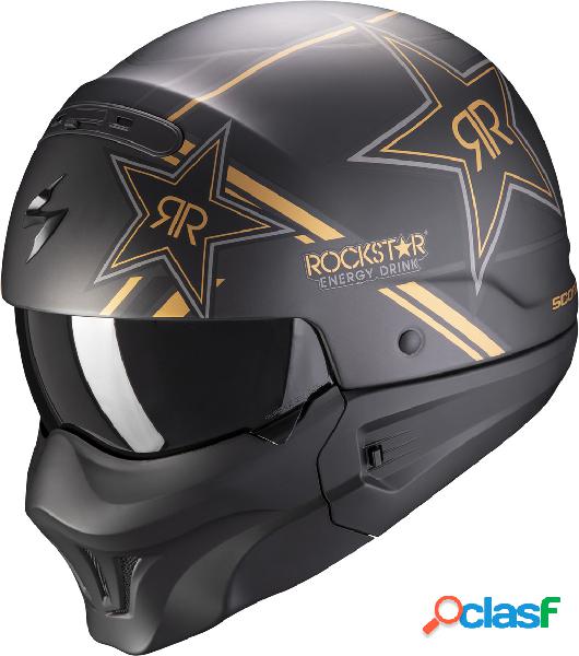 Casco jet Scorpion EXO COMBAT EVO ROCKSTAR Oro