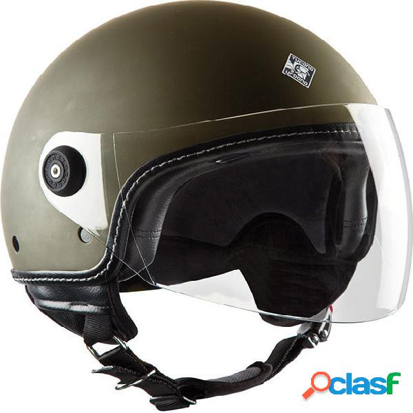 Casco jet Tucano Urbano ElMettin 1200 Verde Fango Opaco