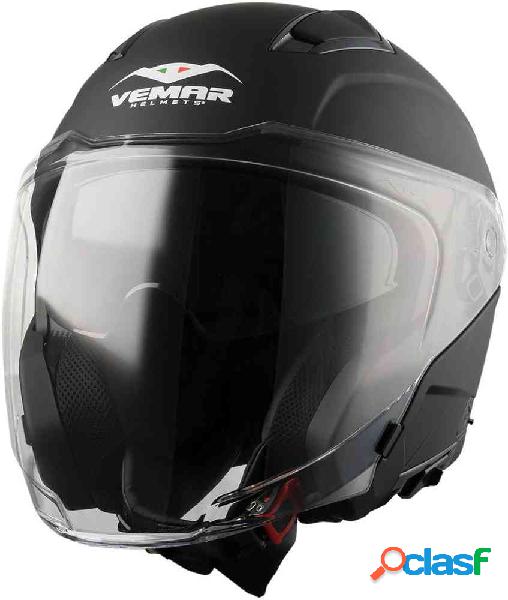 Casco jet Vemar FENG SOLID Nero Opaco