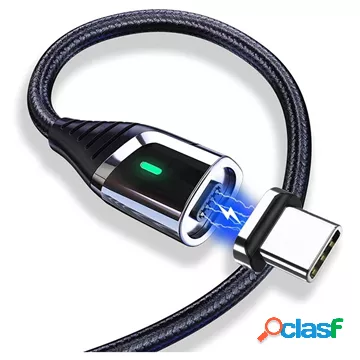 Cavo USB-C Magnetico LED Essager - 1m - Nero