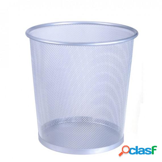 Cestino gettacarte - metallo - 12 lt - silver - Titanium