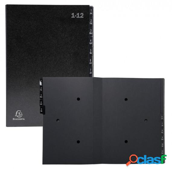 Classificatore numerico 1/12 Ordonator - 25x33 cm - nero -