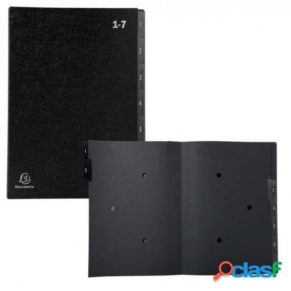 Classificatore numerico 1/7 Ordonator - 25x33 cm - nero -