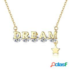 Collana Chiaro Zirconi Argento sterling S925 Per donna Di