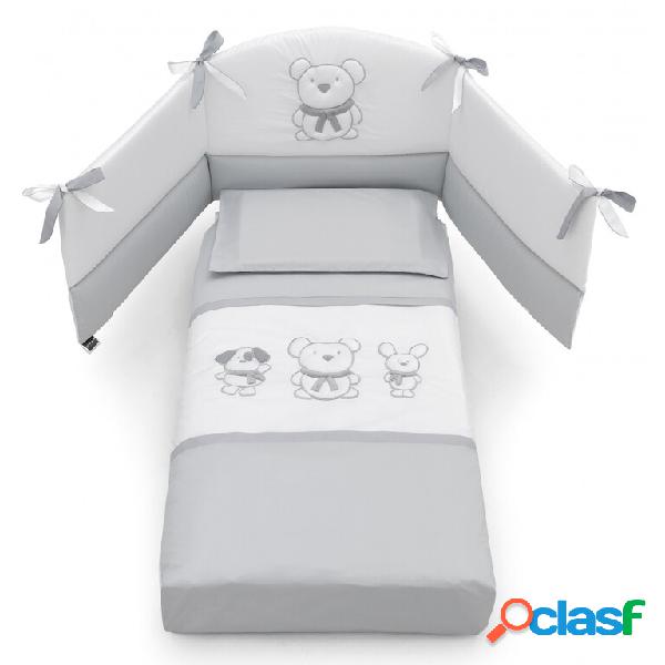 Completo Piumone Erbesi Pongo Bianco Grigio