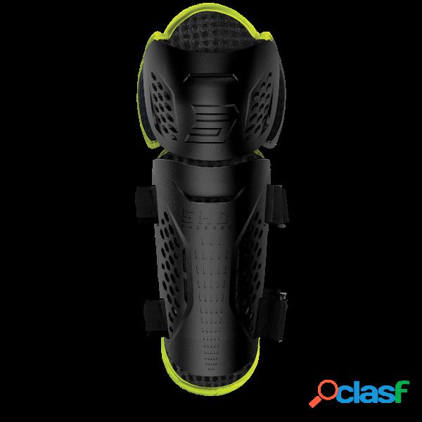 Coppia ginocchiere Shot OPTIMAL 2.0 Nero Giallo neon