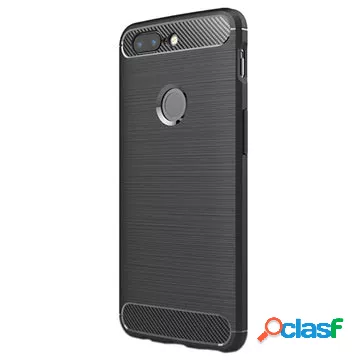 Cover in TPU spazzolato OnePlus 5T - Fibra di carbonio -