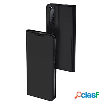 Custodia Flip Dux Ducis Skin Pro per Sony Xperia 5 II - Nera