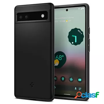 Custodia ibrida Spigen Thin Fit per Google Pixel 6a - nera