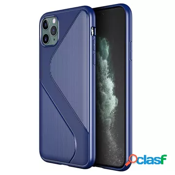 Custodia in TPU per iPhone 11 Pro a forma di S - blu