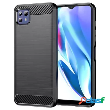 Custodia in TPU spazzolato Motorola Moto G50 5G - Fibra di