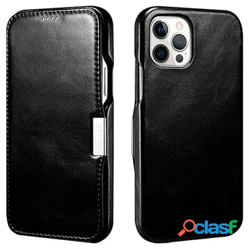 Custodia in pelle iCarer Vintage Series per iPhone 12/12 Pro