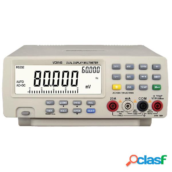 DM8145 4 7/8 da banco Multimetri 1000 V 20A 80000 Conta
