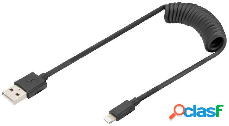 Digitus Cavo USB USB 2.0 Connettore Apple Lightning, Spina