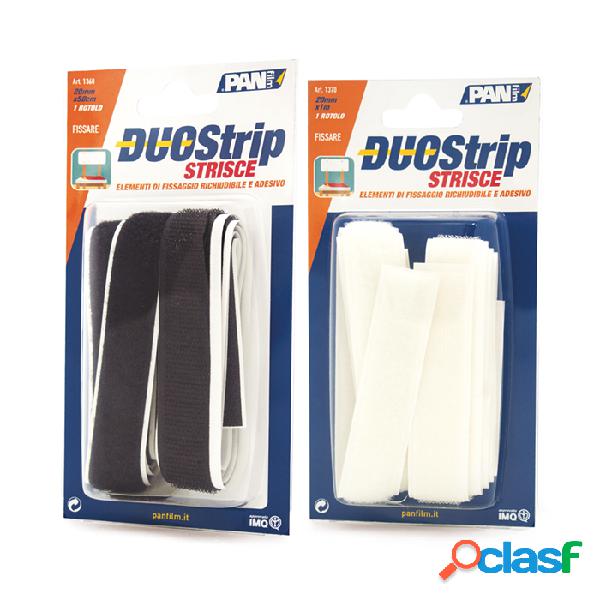 Duo strip strisce da 1 mt: Nero mm 20X1 mt. Sistema di
