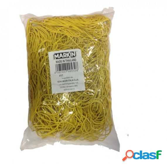 Elastici - gomma gialla - D 6 cm - Markin - sacco da 1 kg