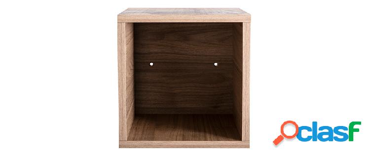Elementi murali quadrati finiture legno chiaro (lotto di 2)