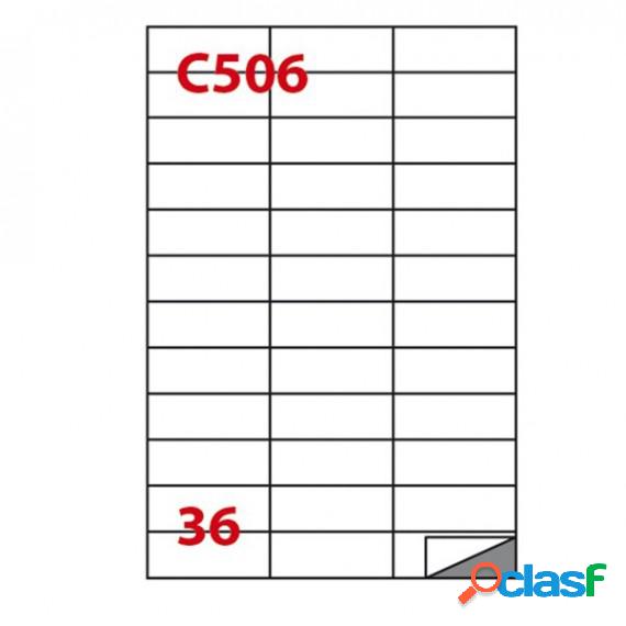 Etichetta adesiva C506 - permanente - 70x24,25 mm - 36