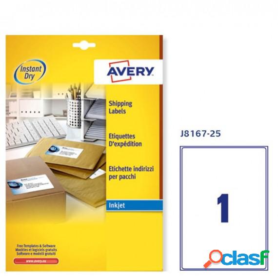 Etichetta adesiva J8167 - permanente - adatta a stampanti