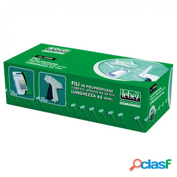 Fili per sparafili Lebez 5260 - PPL - 65 mm - trasparente -