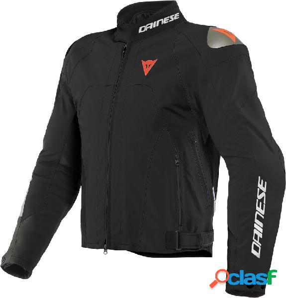 Giacca moto Dainese INDOMITA D-DRY XT Nero opaco Rosso fluo