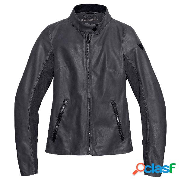 Giacca moto donna pelle Dainese72 DJANET Nero Ebano