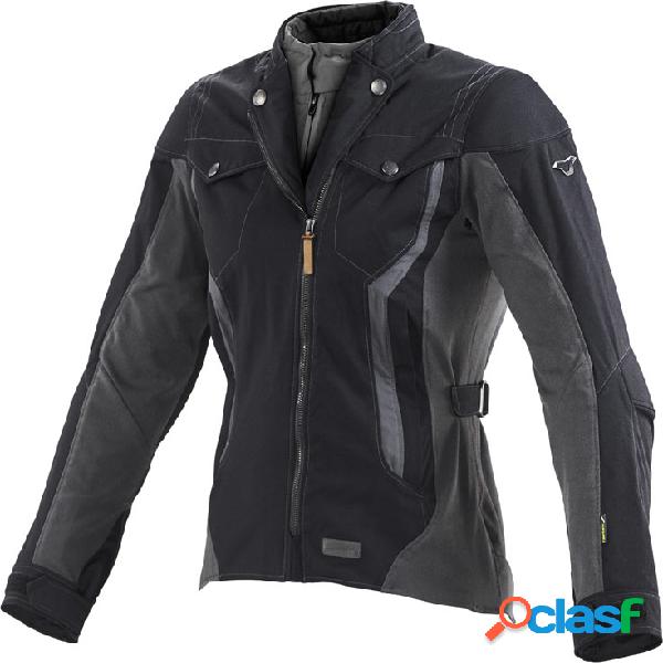 Giacca moto donna touring Macna Impala Nero Grigio