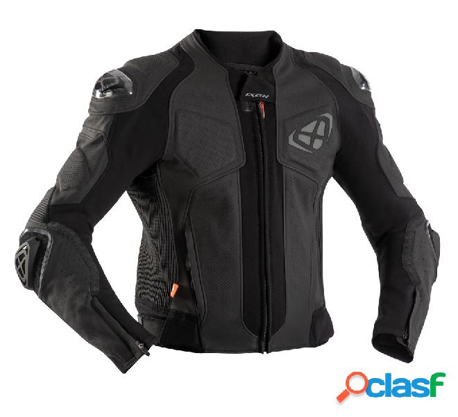 Giacca moto pelle Ixon VENDETTA EVO Nero