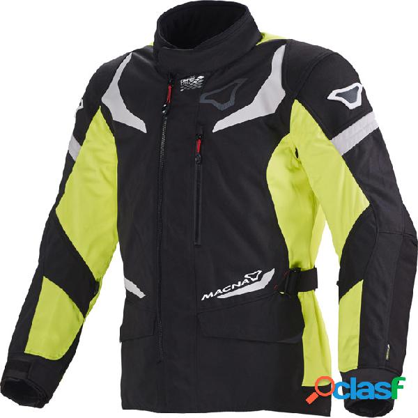 Giacca moto touring Macna Sektor Nero Giallo fluo