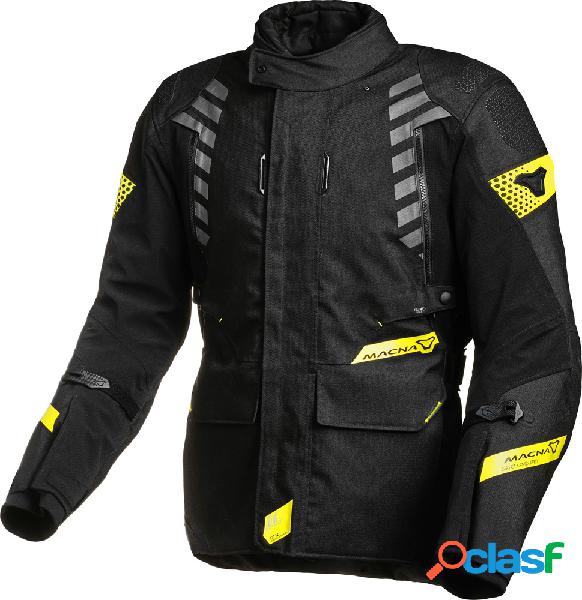 Giacca moto touring Macna Ultimax Nero Giallo