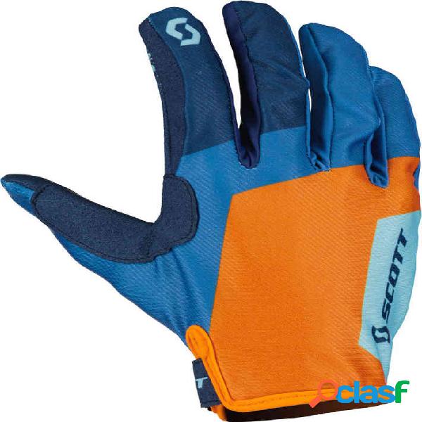 Guanti cross bambino Scott 350 Race Evo Junior Blu Arancione