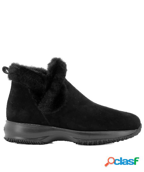 HOGAN STIVALETTI DONNA HXW00N0AL80JFHB999 CAMOSCIO NERO