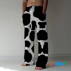Ispirato da 101 dalmati Crudelia De Vil Pantaloni di lino