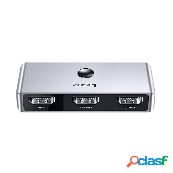 Jasoz HDMI Splitter 1 in 2 out 4K Bi-Direction HDMI 2.0