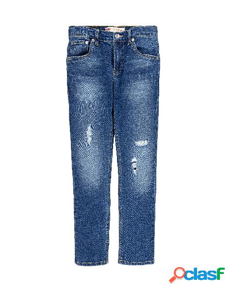 Jeans 512 slim tapered lavaggio medio stone washed con