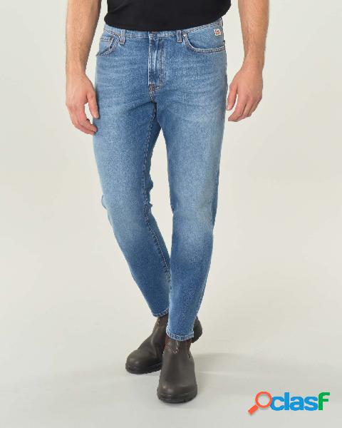 Jeans Dapper Bill tapered lavaggio chiaro super stone washed