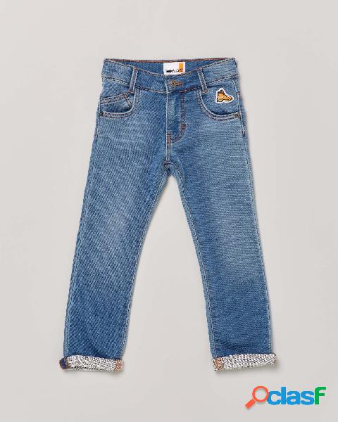 Jeans in cotone stretch lavaggio medio stone washed 2-4 anni